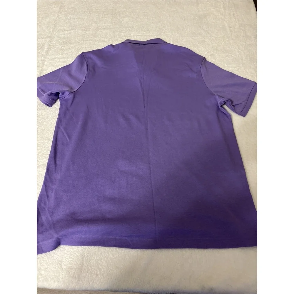 Polo Ralph Lauren Polo Shirt Men's Large Purple Pony Logo Cotton Classic Fit